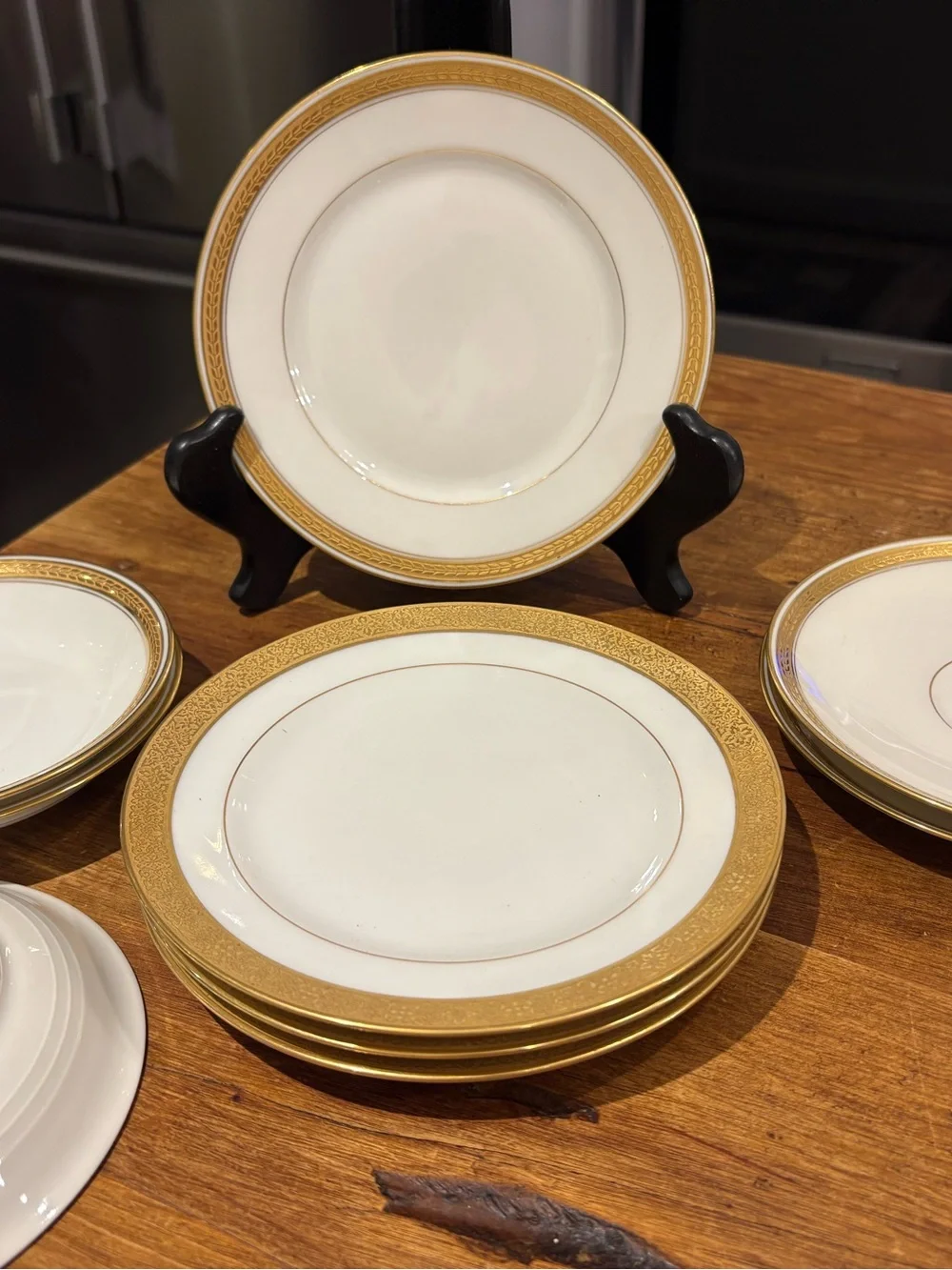 Classic Haviland Limoges Gold Trim Dinnerware